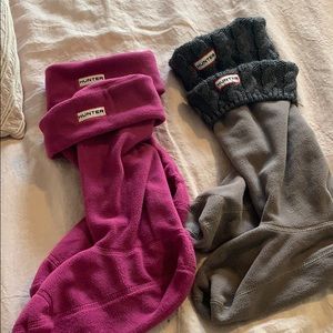 2 pairs Hunter Rainboot Flannel Socks